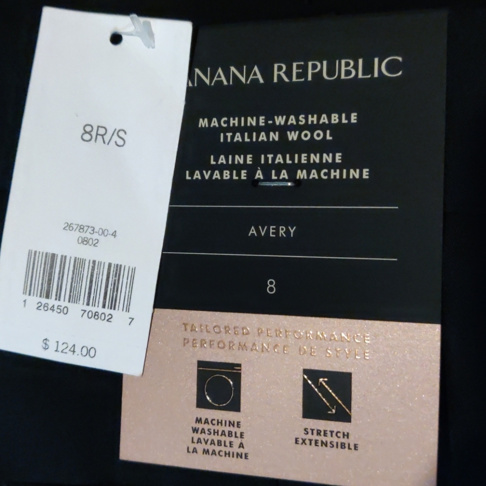 BANANA REPUBLIC 267873 AVERY LIGHTWEIGHT WOOL PANT - Picture 6 of 12